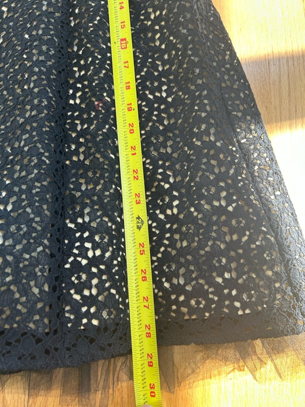 Vintage Betsy & Adam Size 14 Black Lace Gold‎ Empire Waist Dress Y2K Coquette - Picture 9 of 9